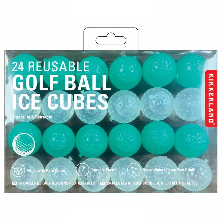 24 Reusable Golf Ball Ice Cubes - Image 3
