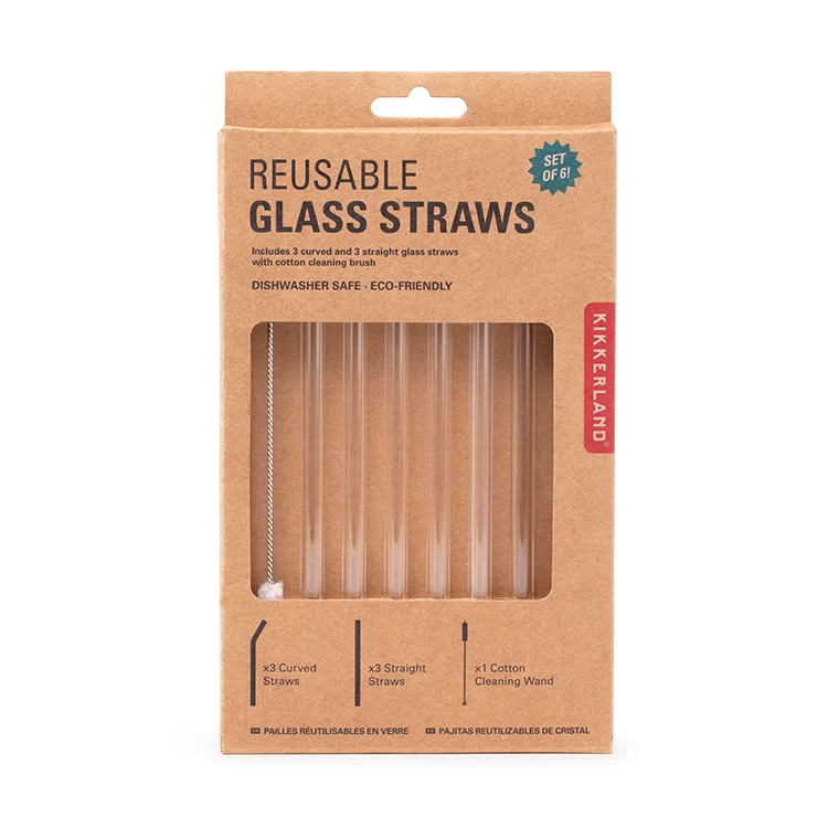 Clear Reusable Glass Straws - Image 3