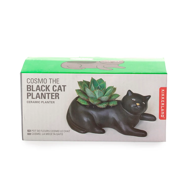 Cosmo the Black Cat Planter - Image 3