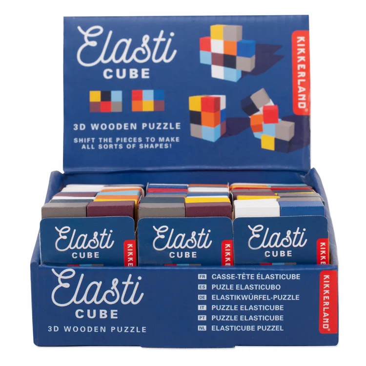 Elasti Cube 3D Wooden Puzzle - Image 3
