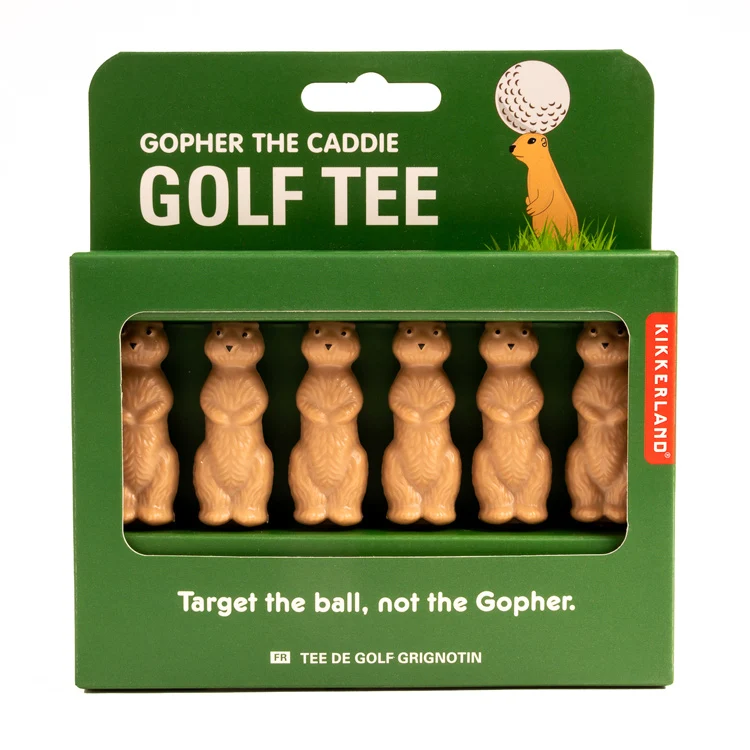 Gopher the Caddie Golf Tee - Image 3