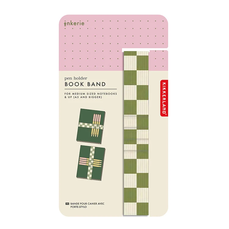 Inkerie Green Pen Holder Book Band - Image 3