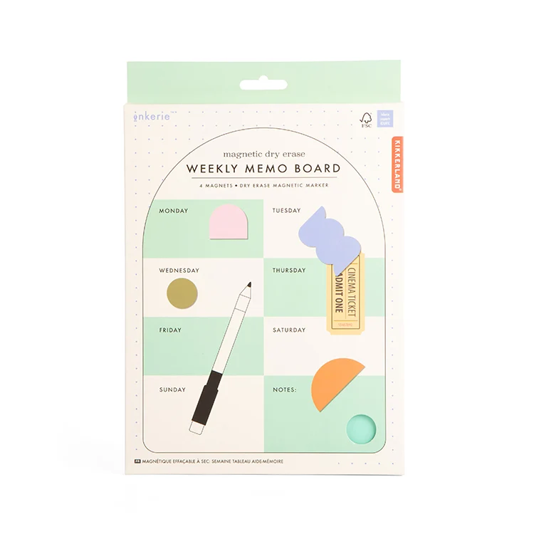 Inkerie Magnetic Dry Erase Weekly Memo Board - Image 3