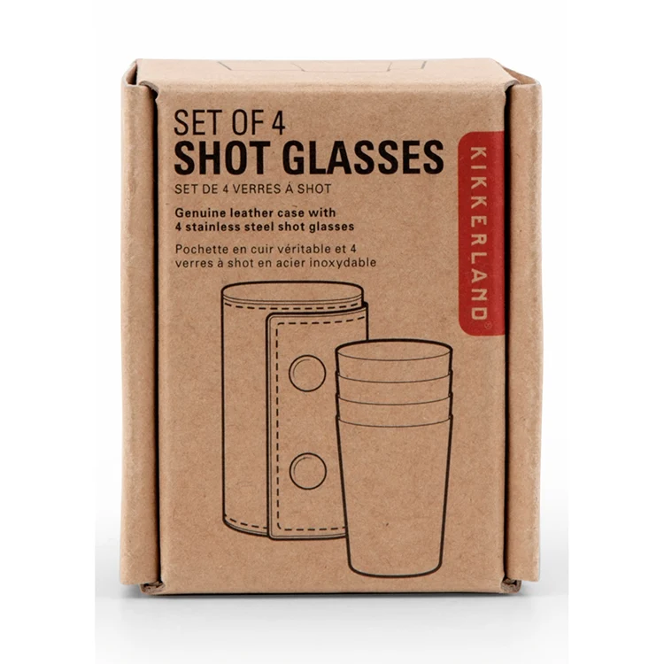 Shot Glasses with Leather Case - Image 3