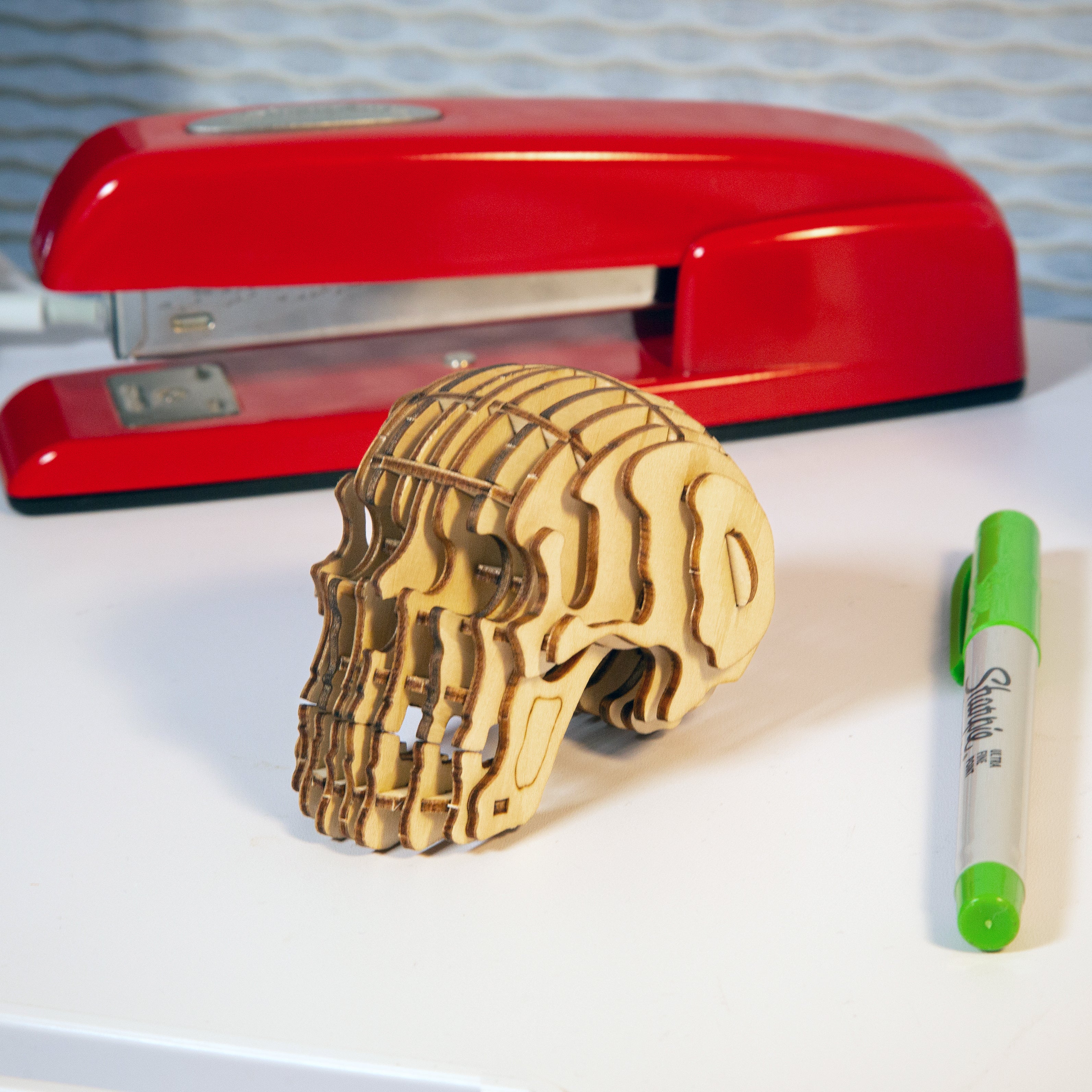 Skull 3D Wooden Puzzle - Image 4