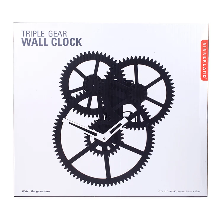 Triple Gear Wall Clock - Image 3
