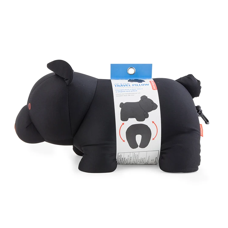 Black Bear Zip & Flip Travel Pillow - Image 3
